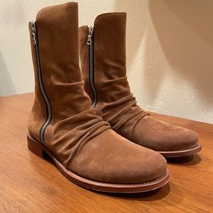 Amiri Suede Zip Boots
